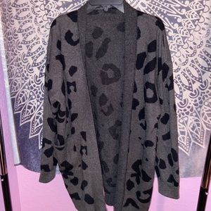 Cheetah print cardigan